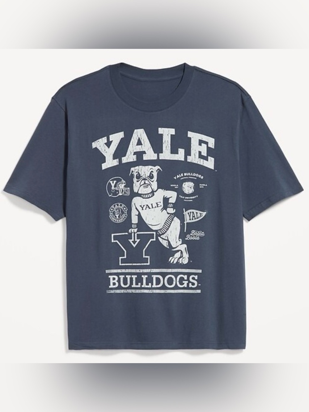 Old Navy Yale Bulldogs Navy Graphic Licensed Tee - NWT